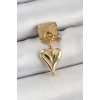 ieg™ 316L Çelik Sallantılı Kalp Model Gold Renk Nomination Charm