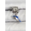 ieg™ 316L Çelik Sallantılı Köpekbalığı Model Gümüş Renk Nomination Charm