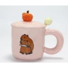 ieg™ 3D Capybara Desenli Porselen Kupa Bardak