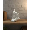 ieg™ 3D El Formlu İnsan Figürü Beyaz Modern Ev ve Ofis Dekoru
