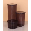 ieg™ 3lü Saklama Kabı - 1750-1200-550ml Koyu Şeffaf