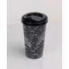 ieg™ 4 Adet Kahve Bardağı Kapaklı Desenli 650ML