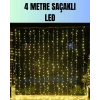 ieg™ 4 Metre Yılbaşı Şelale Led Perde Işık Ev Bahçe Dekor