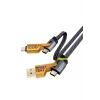 ieg™ 4in1 PD 65 Watt Type-C/27 Watt iPhone Halat Örgü Kırılmaz Uç 1MT Hızlı Şarj ve Data Kablosu fp98