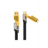 ieg™ 4in1 Type-c 65W to USB-A + Type-c to Lightning 27W Hızlı Şarj Kablosu SİYAH