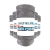 İEG 5 Adet Polyester Makrome İpi 423 Gri 100 gr