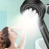ieg™  5 Fonksiyonlu Yüksek Basınçlı Ayarlanabilir Siyah Duş Başlığı