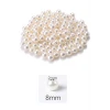 İEG 50 gram 8mm Krem Renk Plastik İnci Boncuk Çanta ve Takı Yapım Boncuğu (~160 adet)