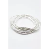 ieg™ 6lı Lastikli Bileklik - Gümüş