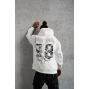 ieg™      98 Baskılı Kapşonlu Sweat - Beyaz -