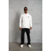 ieg™      98 Baskılı Kapşonlu Sweat - Beyaz -