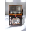 ieg™ Ahşap Görünümlü Retro Bluetooth Radyo USB,AUX Ve SD Kart Girişli