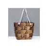 ieg™ Ahşap Örme Desenli Plaj Çantası
