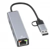 ieg™ Airsky Hc78 Usb Type C 2 İn 1 Usb Hub Ethernet Çevirici