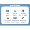 ieg™ Ally A-807 5in1 Type-c + Usb Girişli Usb 3.0 Çoğaltıcı Hub Adaptör