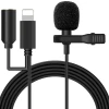 ieg™ Ally İphone Lightning Yaka Mikrofonu+3.5mm Jack Profesyonel Youtuber Mikrofonu