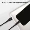 ieg™ Ally Qc3.0 Usb To İphone Lightning Hızlı Şarj Kablosu