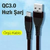 ieg™ Ally Qc3.0 Usb To Type-c Hızlı Şarj Kablosu