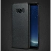 ieg™ Ally Sm Galaxy S8 Deri Dokulu Premium Soft Silikon Kılıf