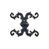 ieg™ Antika Tarz Dekoratif Pirinç Süslü Menteşe - 100x90 mm, Oksit