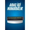 ieg™ Araç İçi Numaratör Numaralık Oto Cam Kartı Fosforlu Numaratör