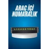 ieg™ Araç İçi Numaratör Numaralık Oto Cam Kartı Fosforlu Numaratör