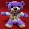 ieg™ Aşık Çiftler Tişörtlü Mor Peluş Ayıcık