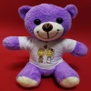 ieg ™ Aşık Çiftler Tişörtlü Mor Peluş Ayıcık