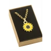 ieg™ Ayçiçeği Mineli Kutulu Kolye