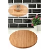 ieg™ Bambu Döner Standlı 35 cm Lüx Sunum Tabağ -BLS3535DBNR
