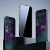 ieg™ Baseus Crystal İphone 15 Pro Privacy Full Koruma Tempered Cam Ekran Koruyucu