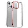ieg™ Baseus Glitter İphone 13 6.1inç Kılıf Renkli Kenar Şeffaf Silikon