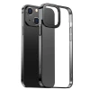 ieg™ Baseus Glitter İphone 13 6.1inç Kılıf Renkli Kenar Şeffaf Silikon
