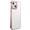 ieg™ Baseus Glitter İphone 13 6.1inç Kılıf Renkli Kenar Şeffaf Silikon