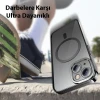 ieg™ Baseus Glitter İphone 14 6.1 Magsafe Silikon Kılıf + Tempered Ekran Koruyucu Set