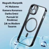 ieg™ Baseus Glitter İphone 14 6.1 Magsafe Silikon Kılıf + Tempered Ekran Koruyucu Set