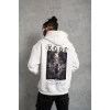 ieg™      Baskılı Kapüşonlu Sweat - Beyaz -