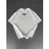 ieg™ Baskılı Oversize Bisiklet Yaka T-shirt - Beyaz
