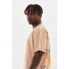 ieg™      Baskılı Oversize T-Shirt - Bej -