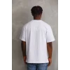 ieg™      Baskılı Oversize T-Shirt - Beyaz -