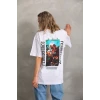 ieg™      Baskılı Oversize T-Shirt - Beyaz -