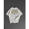 ieg™      Baskılı Oversize T-Shirt - Beyaz -