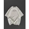 ieg™      Baskılı Oversize T-Shirt - Beyaz -