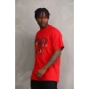 ieg™      Baskılı Oversize T-Shirt - Kırmızı -