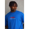 ieg™      Baskılı Oversize T-Shirt - Mavi -