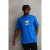 ieg™      Baskılı Oversize T-Shirt - Mavi -