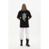 ieg™      Baskılı Oversize T-Shirt - Siyah -