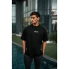 ieg™      Baskılı Oversize T-Shirt - Siyah -