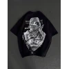 ieg™      Baskılı Oversize T-Shirt - Siyah -