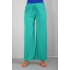 ieg ™ Bayan Penye Bol Paça Pantolon Yeşil